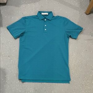 Holderness & Bourne Blue/Green Striped Polo Shirt